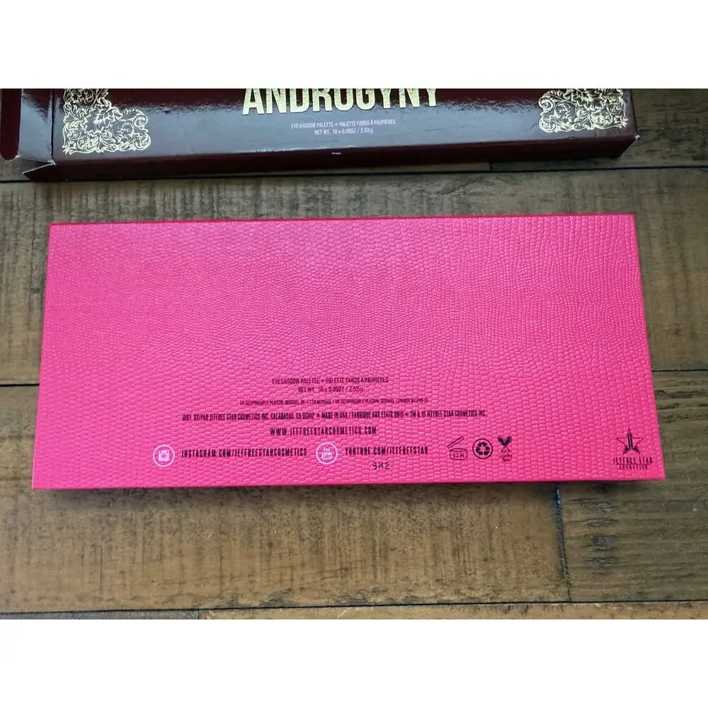 Jeffree Star Cosmetics Androgyny Eyeshadow Palette 10 Shades 0.09oz Vegan New